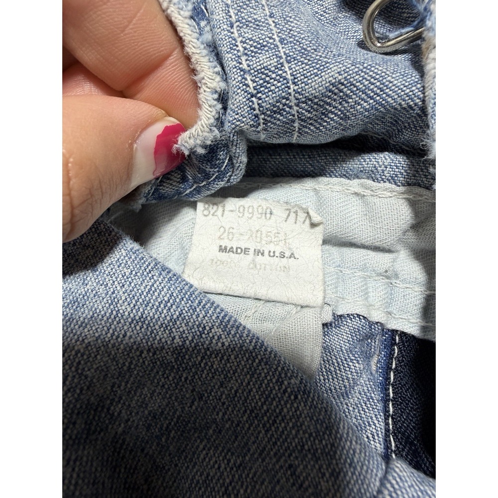 Vintage Oshkosh Acid Wash Denim Overalls Baby USA Made 2T - Picture 11 of 13